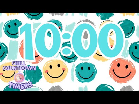 10 Minute Smiley Face Study Timer With Relaxing Music Classroom Home Timer