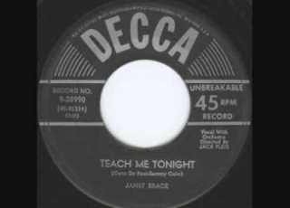 Teach Me Tonight 1954 By Janet Brace First Recording