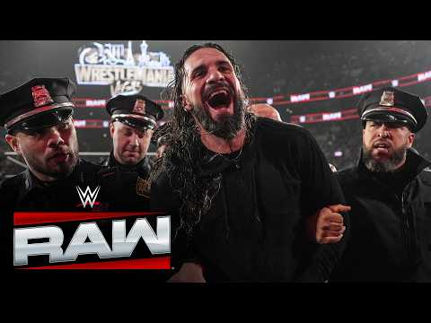 إلقاء القبض على سيث رولينز أبرز أحداث عرض راو 23 مارس 2026