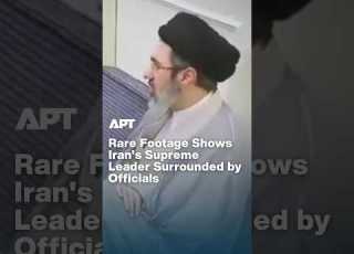  فیلم های نادری که رهبر ایران را در محاصره مقامات نشان می دهد APT