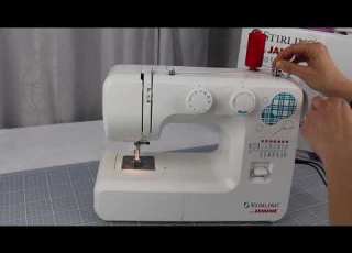 How To Wind The Bobbin On The Stirling By Janome Sewing Machine Janome JR1012
