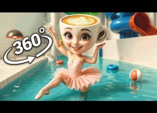  Ballerina Cappuccina Backrooms Waterpark Found Footage 360 VR
