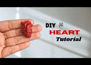  How To Make Human Heart With Clay Diy Heart With Clay Full Tutorial Heart Diy Sculpture