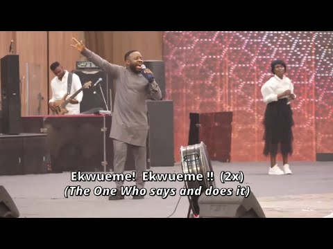 Prospa Ochimana Sings Ekwueme In Loving Memory Of Mrs Osinachi Nwachukwu At The Glory Dome