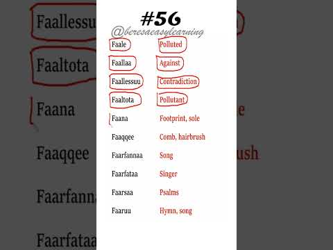 English Oromoo Afaanoromoo Beresaabebe Foryou Beresa