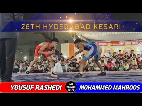 YOUSUF RASHEDI R VS MOHAMMED MAHROOS B BAL KESARI 1ST R HYDERABAD KESARI 2026