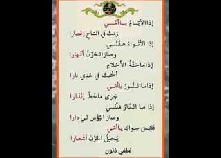 روائع الشعر العربي الف شكر لهذا الشاعر العملاق