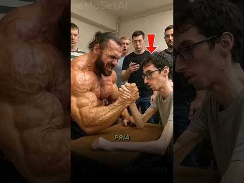 هذا الرجل النحيف يتحدى محترف في مصارعة اليد Shortsviral Shortvideo