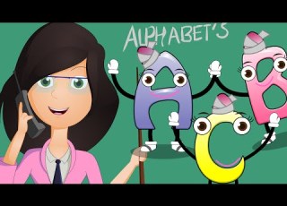  Five Little Alphabets Jumping On The Bed Nursery Rhymes For Kids