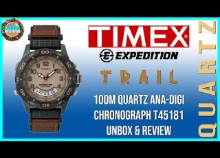  Cheap Greatness Timex Expedition Trail 100m Quartz Ana Digi Chronograph T45181 Unbox Review