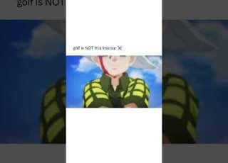Bro Is Bleeding Over Golf Rising Impact Edit Golf Anime