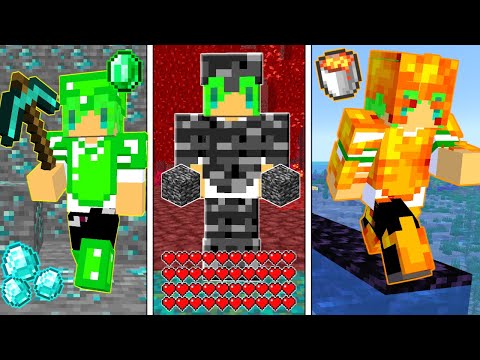 マインクラフト 全てのブロックの能力が使える装備を追加した世界でサバイバルしたら最強すぎた