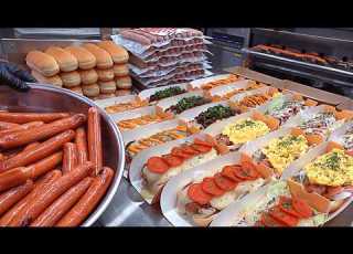  2 000 Sold Out Every Day American Style Hot Dog With Incredible Toppings Korean Street Food