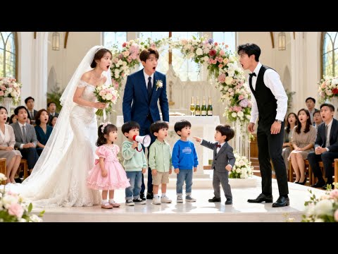 في حفل الزفاف اقتحم 5 أطفال عباقرة مع الحراس القاعة صارخين مامي هذا هو بابا الحقيقي