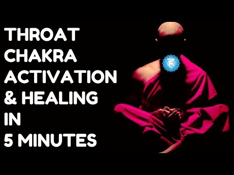 THROAT CHAKRA ACTIVATION HEALING IN 5 MINUTES FAST DETOX IMPROVE VOICE