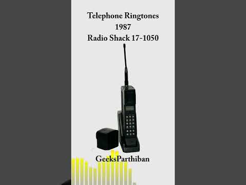 TelePhone Ringtone Evolution Radio Shack 17 1050 1987 Geeks Parthiban