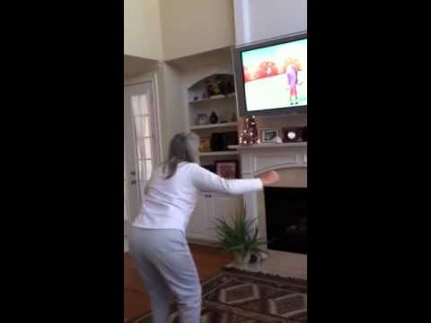 Mom Tries To Wii Fit
