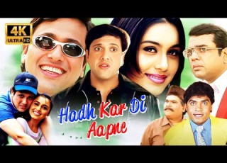  Govinda Rani Mukerji Blockbuster Comedy Hadh Kar Di Aapne 2000 Full Movie In 4K Johnny Lever