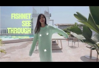 Fishnet See Through Try On Haul See Through Transparent Fishnet Dress Try On Haul 2025