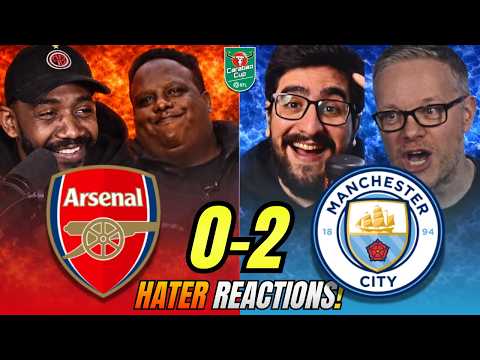Man City Arsenal S RIVALS HATERS Reactions To Arsenal 0 2 Man City League Cup Fan Reactions