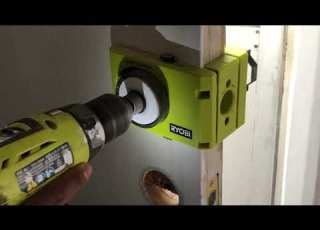 Wood Metal Door Lock Installation Kit Bore Hole To Install New Door Lock