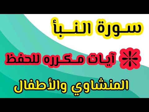 سورة النبأ من آية ٣٨ إلى ٤٠