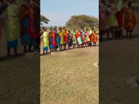 Welcoming Song In Maasai Village