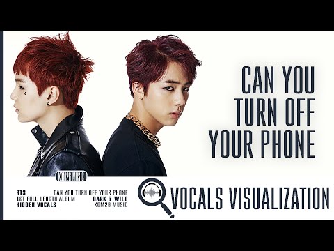 BTS 핸드폰 좀 꺼줄래 Can You Turn Off Your Phone Hidden Vocals Visualization BTS 핸드폰 좀 꺼줄래 Can You Turn Off Your Phone Hidden Vocals Visualization