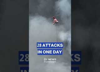  Emergency Services Put Out Flames After 28 Attacks In One Day In Kyiv Region