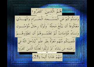  القرآن الكريم سورة الفتح الأية 25 قراءة السديس Wmv