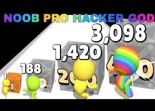  NOOB Vs PRO Vs HACKER Vs GOD In PushHarder Update