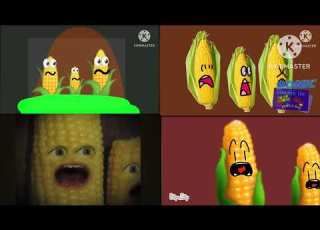 4 Terrified Corn Cobs