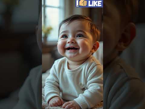 ضحكة ملاك صغير ماأجمل براءة الطفولة ضحكة طفل براءة الطفولة ضحك طفل فيديو لطيف محتوى ايجابي