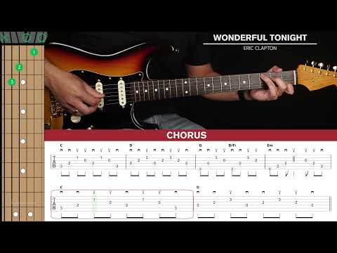 Wonderful Tonight Guitar Cover Eric Clapton Tabs Chords