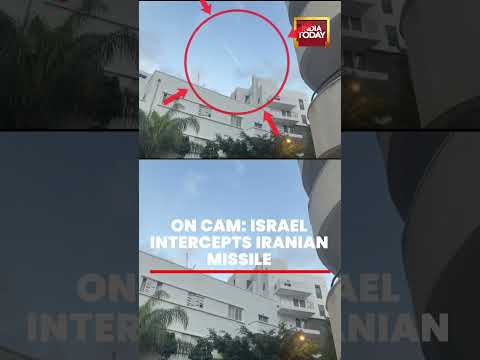 Israel Iran War News On Camera Israel Intercepts Iranian Missile Isareal Iran War