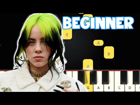 Listen Before I Go Billie Eilish Beginner Piano Tutorial Easy Piano