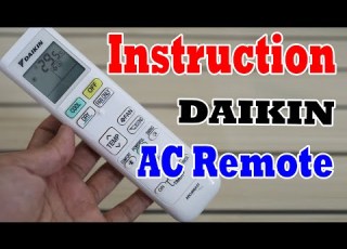 Daikin AC Remote Control Instructions