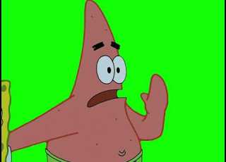  Patrick Saying LET S LEAVE To SpongeBob SquarePants Meme Green Screen