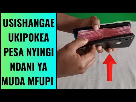 Weka JINA Lako Nyuma Ya SIMU Usishangae Ukipokea Kiasi Kikubwa Cha PESA Ndani Ya Muda Mfupi