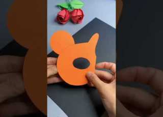  صنع اقنعة من الورق