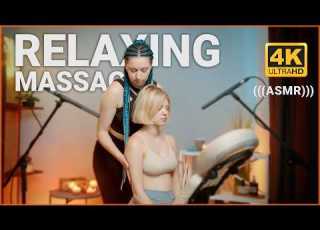 ASMR Relaxing Back And Shoulders Massage On Chair By Anna