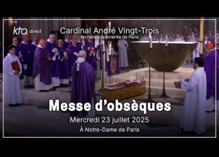 Messe D Obsèques Du Cardinal André Vingt Trois à Notre Dame De Paris