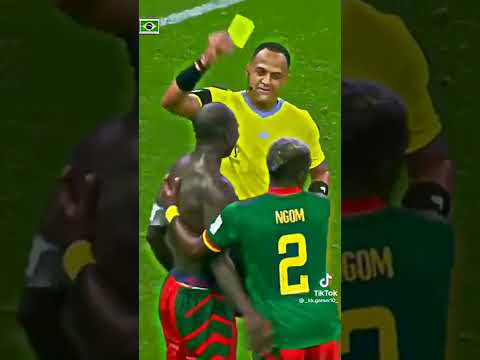 Referee Shaked Vincent Aboubakar Before Giving Him A Red Card