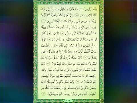 سورة النحل من آية 65 الى آية 72