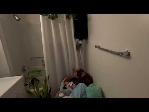 10 Hour Shower Sounds For Deep Sleep I Brought My Favorite Plushies To The Bathroom And Slept