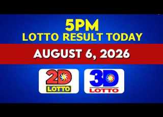  PCSO Lotto Results Today August 6 2026 5PM Draw