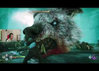كريتوس ضد الذئب العملاق God Of War Ragnarok