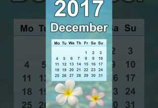 December 2017 Calendar