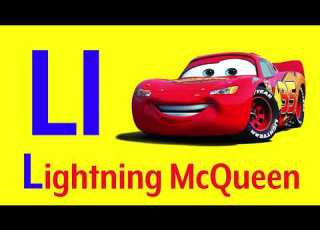  ABC Learn The Alphabet With Disney Pixar CARS Characters Lightning McQeen Mater And More