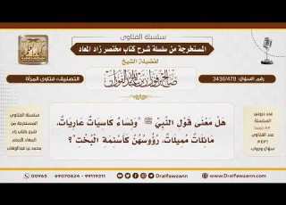 3436 478 ما معنى حديث النبي ﷺ ونساء كاسيات ات مائلات مميلات رؤوسهن كأسنمة البخت